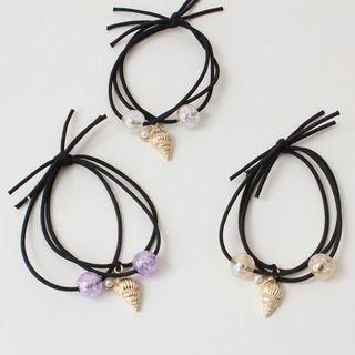 Bead & Shell Hair Tie