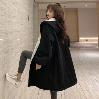 Reversible Plain Hoodie Coat