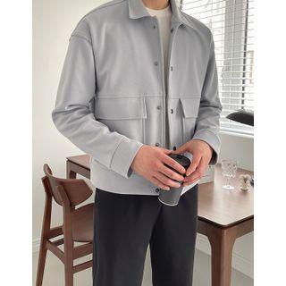 Snap-button Flap-pocket Jacket