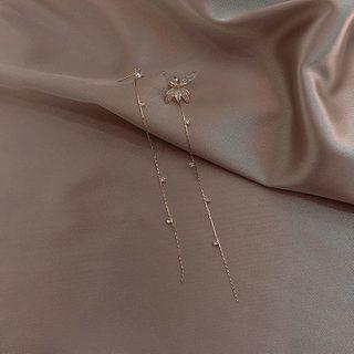 Mismatch Threader Earring 1 Pair - As Shown In Figure - One Size
