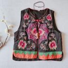 Floral Embroidered Cheongsam Vest