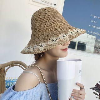 Flower Foldable Straw Sun Hat