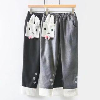 Fleece Panel Sweatpants
