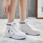 Fleece-lined Lace-up Platform Boots