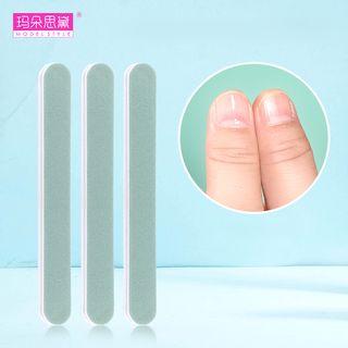 Set Of 3: Nail File Green - One Size