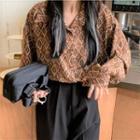 Pattern Shirt Patterned - Brown - One Size