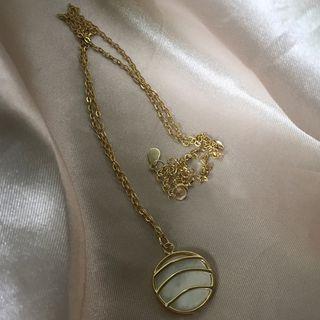 925 Sterling Silver Opalstone Necklace E271 - With Box - As Shown In Figure - One Size