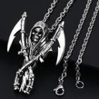 Grim Reaper Pendant Alloy Necklace
