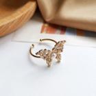 Butterfly Ring 1 Pc - Gold - One Size