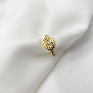Rhinestone Ear Cuff 1 Pc - Ear Cuff - Gold - One Size