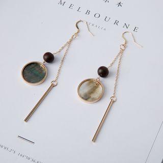 Shell Disc Earring / Clip-on Earring