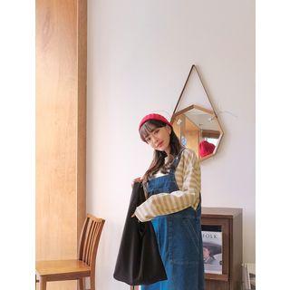 Round-hem Loose-fit Stripe T-shirt