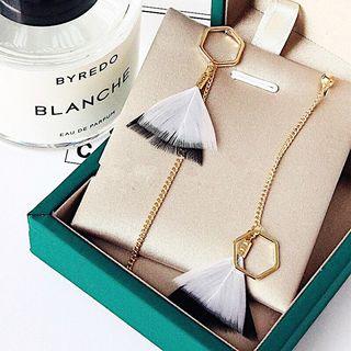 Feather Non Matching Earring