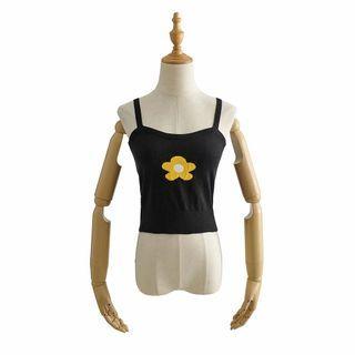 Floral Jacquard Knit Camisole Top