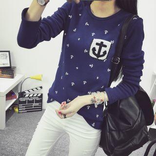 Anchor Print Long Sleeve T-shirt