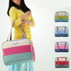 Color Block Zip Carryall Bag