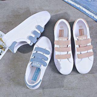 Color Block Hook & Loop Sneakers