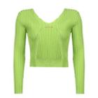 Crop Ribbed Cardigan
