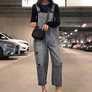Washed Dungaree (2 Designs) / Long-sleeve T-shirt