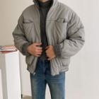 Reversible Sherpa-fleece Oversized Jacket
