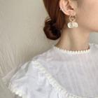 Shell Petal Fringed Earring 1 Pair - As Shown In Figure - One Size
