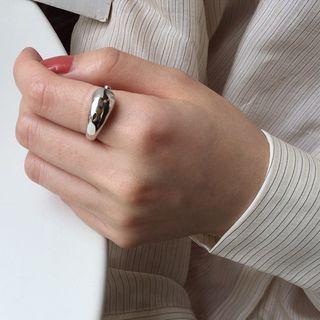 925 Sterling Silver Asymmetric Open Ring E288 - Ring - One Size
