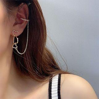 Heart Ear Cuff Earring