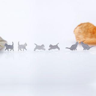 Cat Stud Earring