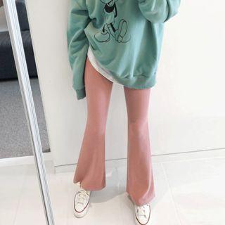 Band-waist Cotton Pants In 3 Colors