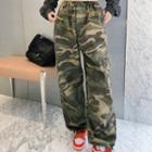 Camouflage Print Cargp Pants