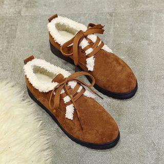 Fleece Lined Lace-up Shoes