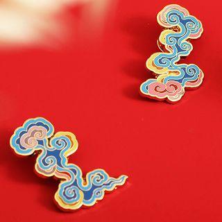 Alloy Cloud Brooch