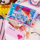 Letter Print Pouch
