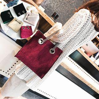 Chain Strap Velvet Tote