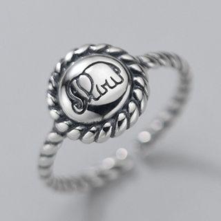 Elephant Sterling Silver Ring Silver - One Size