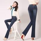 Boot Cut Washed Jeans