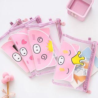 Pig Print Mesh A5 / A4 Zip Pouch