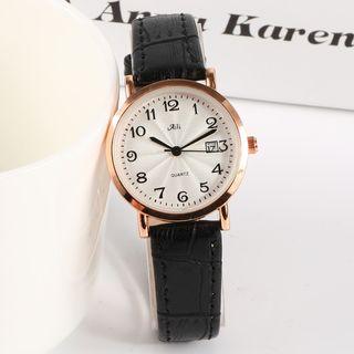 Retro Faux Leather Bracelet Watch