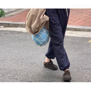 [dearest] Embroidered Jogger Pants One Size