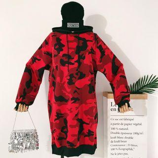 Camo Hoodie Dress
