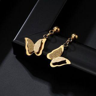 Butterfly Stainless Steel Dangle Earring