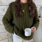 Cable Knit Sweat