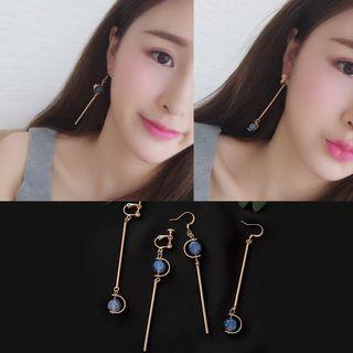 Crystal Non-matching Drop Earring