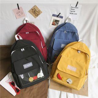 Fruit Transparent Panel Nylon Backpack