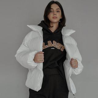 Stand-collar Zip-up Padded Jacket