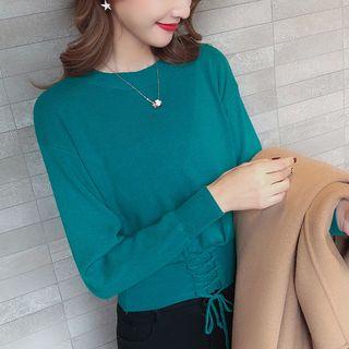 Lace-up Hem Sweater