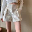 Quilted High-waist Shorts