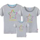 Family Matching Star Print Short Sleeve T-shirt