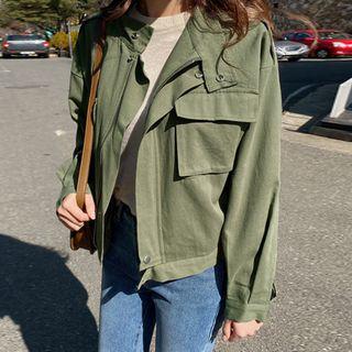 Epaulet Flap-pocket Safari Jacket