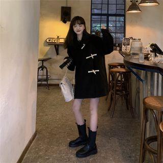 Asymmetric Toggle Coat Black - One Size